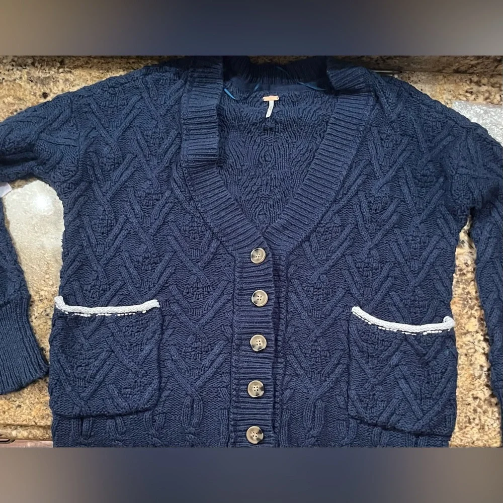 Free People Montana Cable Cardigan